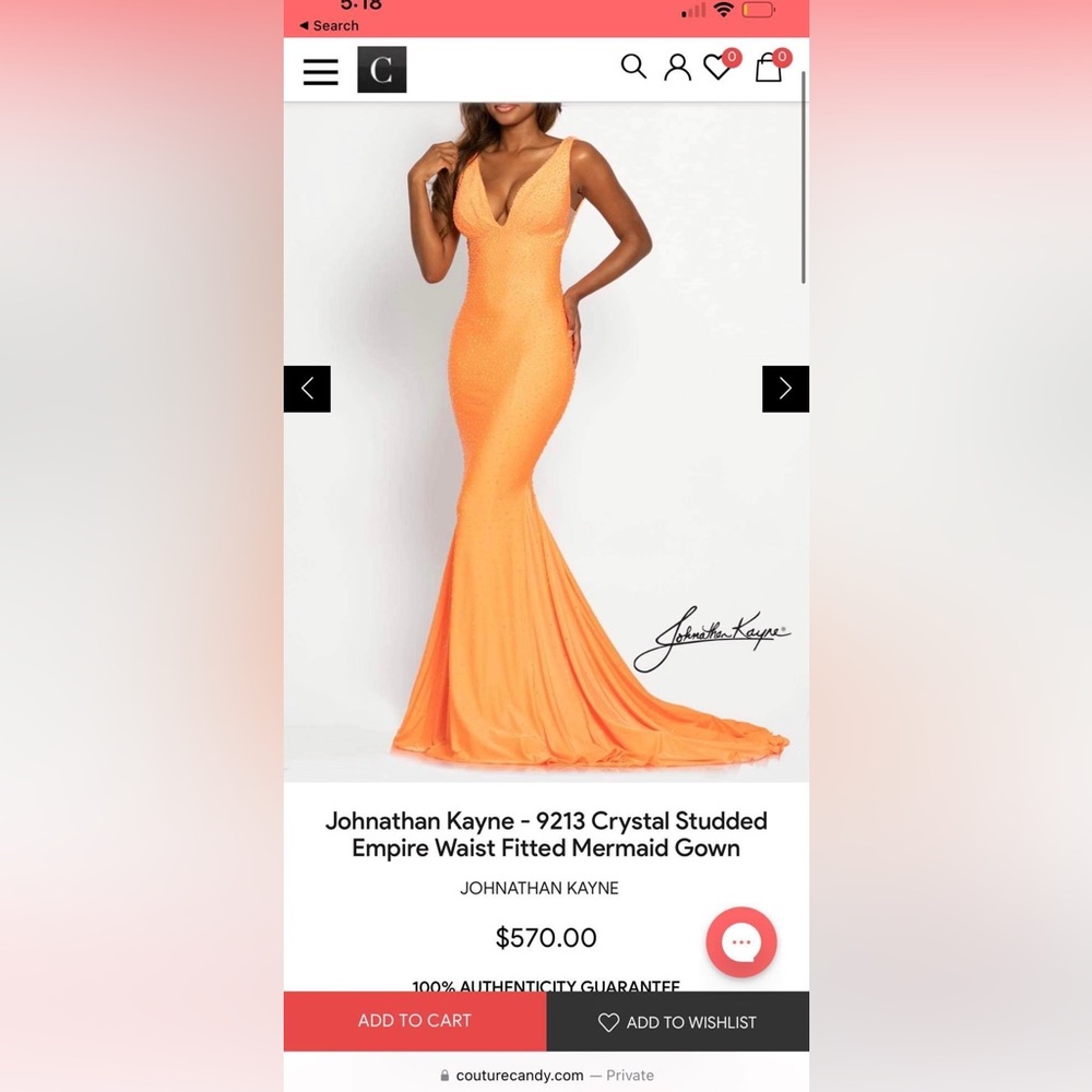 Jonathan kayne prom dress